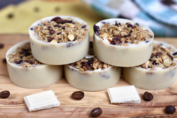 Coffee Spike White Chocolate Granola Fudge